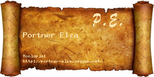 Portner Elza névjegykártya